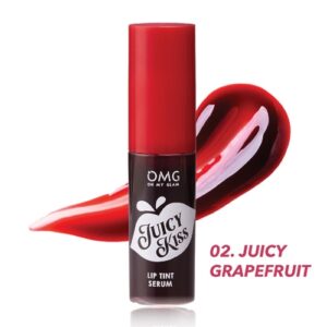 3652 Omg Oh My Glam Juicy Kiss Lip Tint Serum 02 Juicy Grapefruit