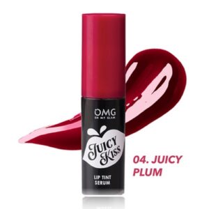 3653 Omg Oh My Glam Juicy Kiss Lip Tint Serum 04 Juicy Plum