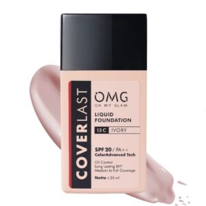 3659 Omg Oh My Glam Coverlast Liquid Foundation 13 C Ivory 25ml