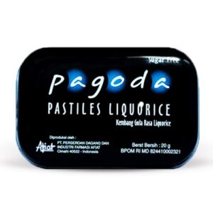 3777 Pagoda Pastiles Liquorice 20gr