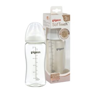 3897 Pigeon Botol Tester Wide Neck Pplus Nipple White 300ml
