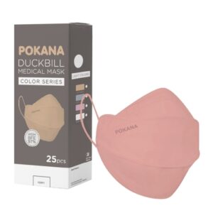 3983 Pokana Duckbill Medical Mask Light Colors Series Nude Pink 25s
