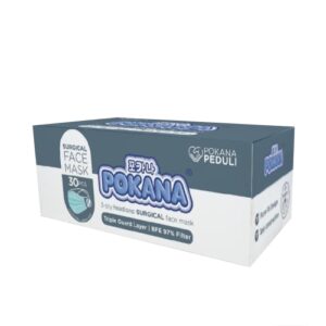 3988 Pokana 3 Ply Surgical Face Mask Headloop 30s