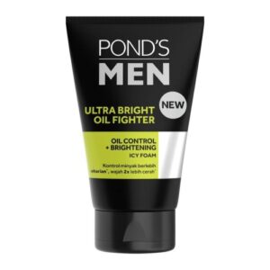 4016 Ponds Men Ultra Bright Oil Fighter Oil Controlbrightening Icy Foam 50gr