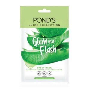 4019 Ponds Juice Collection Sheet Mask Aloe Vera Extract Plus Hyaluronic Acid 20gr