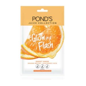 4022 Ponds Juice Collection Sheet Mask Orange Nectar Plus Hyaluronic Acid 20gr