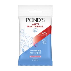 4024 Ponds Anti Bacterial Refreshing Face Wipes 8s