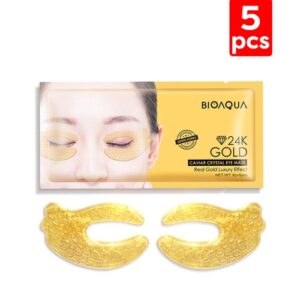 407 Bioaqua 24k Gold Caviar Crystal Eye Mask 9gr5pcs
