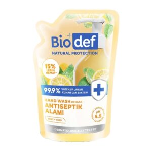 433 Biodef Hand Wash Mint Yuzu Pouch 250ml