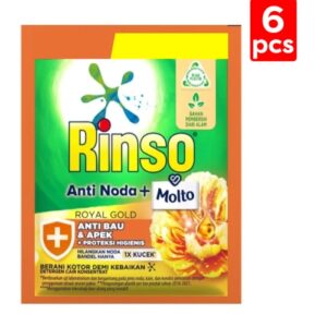 4362 Rinso Molto Deterjen Cair Royal Gold 18ml 6 Sachet
