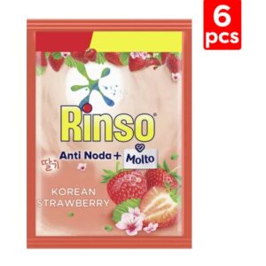 4364 Rinso Molto Deterjen Cair Korean Strawberry 18ml 6 Sachet