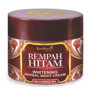 4380 Roro Mendut Whitening Herbal Night Cream Rempah Hitam 15gr