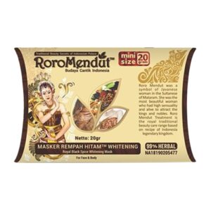 4386 Roro Mendut Masker Whitening Rempah Hitam 20gr
