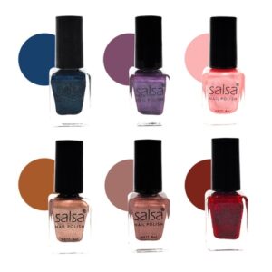 4464 Salsa Cosmetics Nail Polish Glamour Full Set 6pcs 8ml