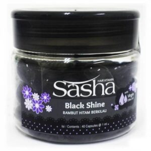 4535 Sasha Vitamin Rambut Voo Black Shine Jar