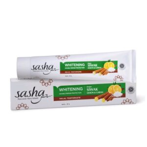 4536 Sasha Halal Toothpaste Whitening Double Repair Protection 65gr