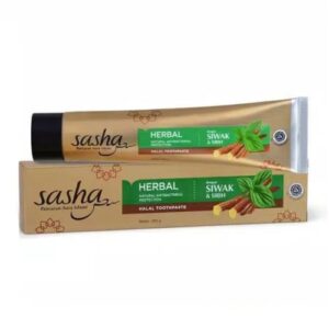 4537 Sasha Halal Toothpaste Herbal Natural Antibacterial Protection 150gr