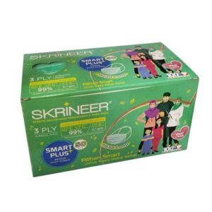 4785 Skrineer Smart Plus Hijab Mask Earloop Green 3ply 50s