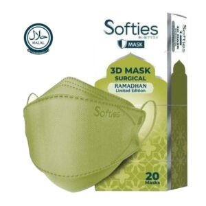 4817 Softies 4 Ply Earloop 3d Surgical Mask Ramadhan Limited Edition 20s