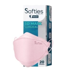 4826 Softies 4 Ply Earloop 3d Surgical Mask Soft Pink 20s
