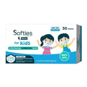 4831 Softies 3 Ply Earloop Surgical Mask For Kids 30s