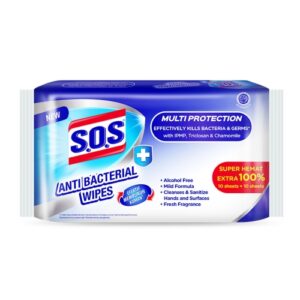 4850 Sos Anti Bacterial Wipes 10 Sheets10 Sheets