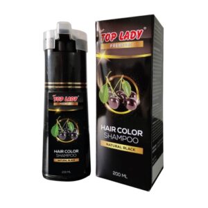 5246 Top Lady Premium Hair Color Shampoo Natural Black 200ml