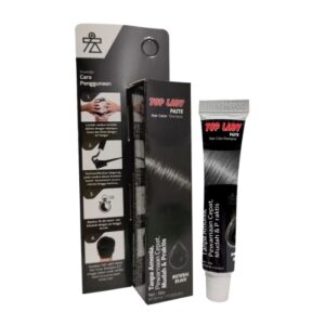 5247 Top Lady Paste Hair Color Shampoo Natural Black Tube 10gr