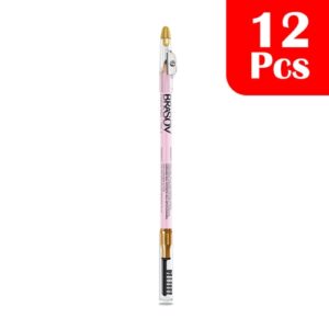 529 Brasov Eyebrow Pencil 3 In 1 Black 25gr 12 Pcs