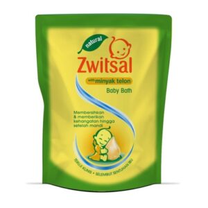 5638 Zwitsal Baby Bath Natural Minyak Telon Pouch 250ml