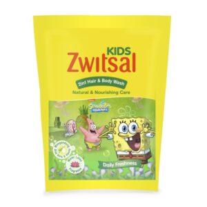 5640 Zwitsal Kids 2in1 Hair And Body Natural And Nourishing Care Green Refill 250ml