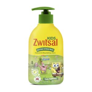 5642 Zwitsal Kids 2in1 Hair And Body Natural And Nourishing Care Green Pump 280ml