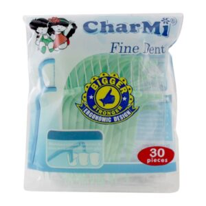 760 Charmi Dental Floss Plus Pick Fine Dent Art188 Pack 30pcs