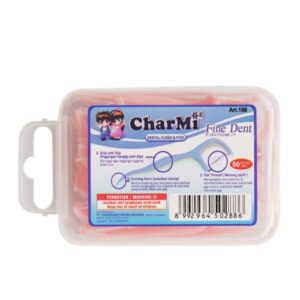 765 Charmi Dental Floss Plus Pick Fine Dent Art189 Travel Box 50pcs