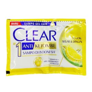 811 Clear Sampo Gel Cair Lemon Fresh Dan Dingin Sachet 9ml