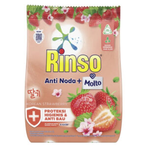 Rinso Detergen Powder Anti Noda Molto Korean Strawberry 700g