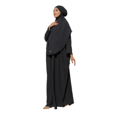 Abaya Hitam Terbaik Lozy Hijab Set Hasna Abaya