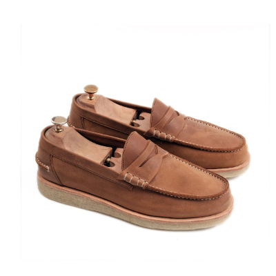 Sepatu Loafer Pria Koku Footwear Classic Tan Loafers