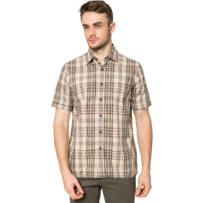 Merk Kemeja Kotak-Kotak untuk Pria LGS Kemeja Motif Kotak-Kotak Cream Kemeja Kotak-Kotak untuk Pria LGS Kemeja Motif Kotak-Kotak Cream