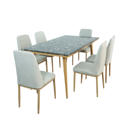 Merk Meja Makan Minimalis & Modern Sapporo Furniture Emilia Meja Makan Set Marmer Meja Makan Minimalis & Modern Sapporo Furniture Emilia Meja Makan Set Marmer