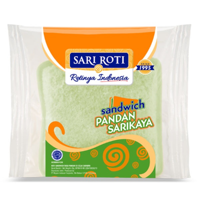 Produk Sari Roti SARI ROTI Sandwich Pandan Srikaya