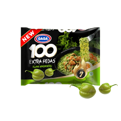 Merk Mie Instan Kuah Pedas GAGA 100 Extra Pedas Kuah Habanero Mie Instan Kuah Pedas GAGA 100 Extra Pedas Kuah Habanero