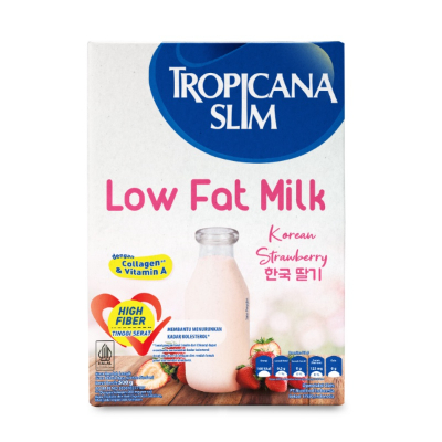 Merk Susu Strawberry di Indonesia Tropicana Slim Low Fat Milk Korean Strawberry Susu Strawberry di Indonesia Tropicana Slim Low Fat Milk Korean Strawberry