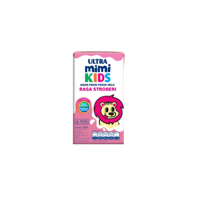 Produk Susu Ultramilk Ultra Milk Ultra Mimi Kids Strawberry