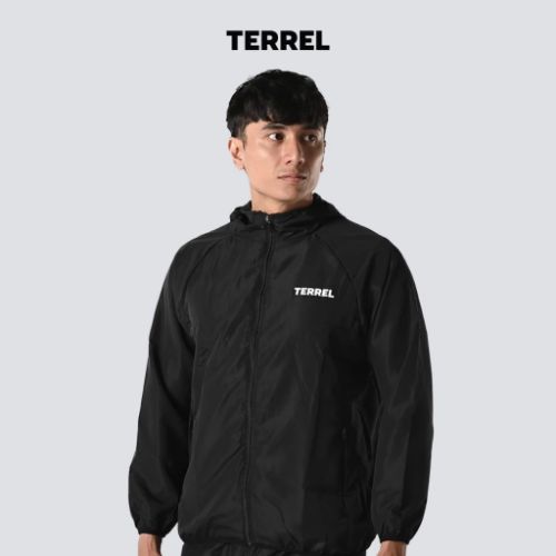 10. Terrel basic windbreaker jacket black